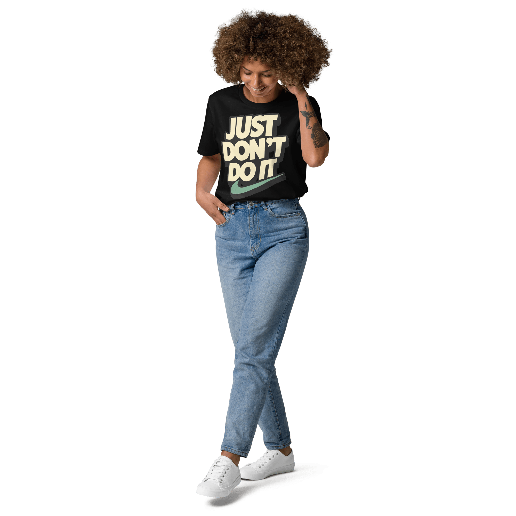 Just Don't Do It Funny Sarcastic Anti - Nike T-Shirt - Design Delight Studio