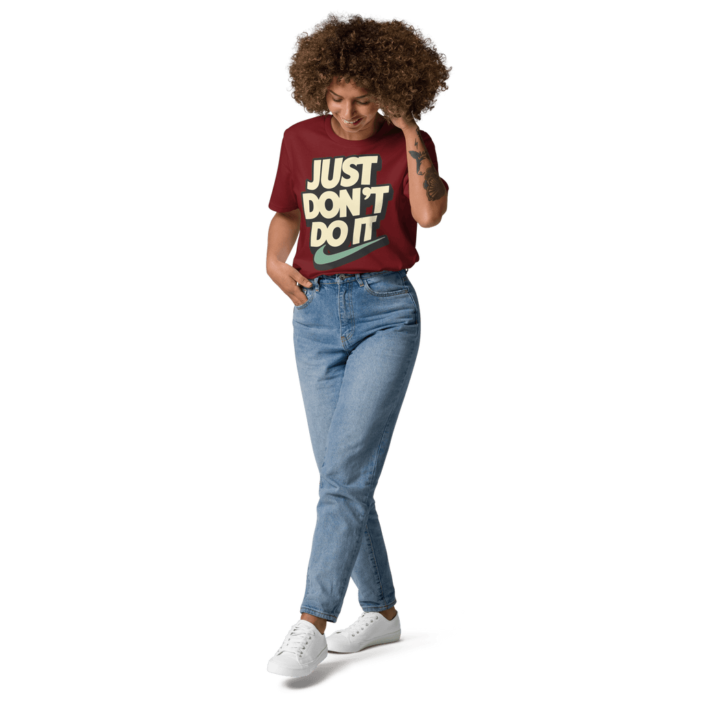 Just Don't Do It Funny Sarcastic Anti - Nike T-Shirt - Design Delight Studio