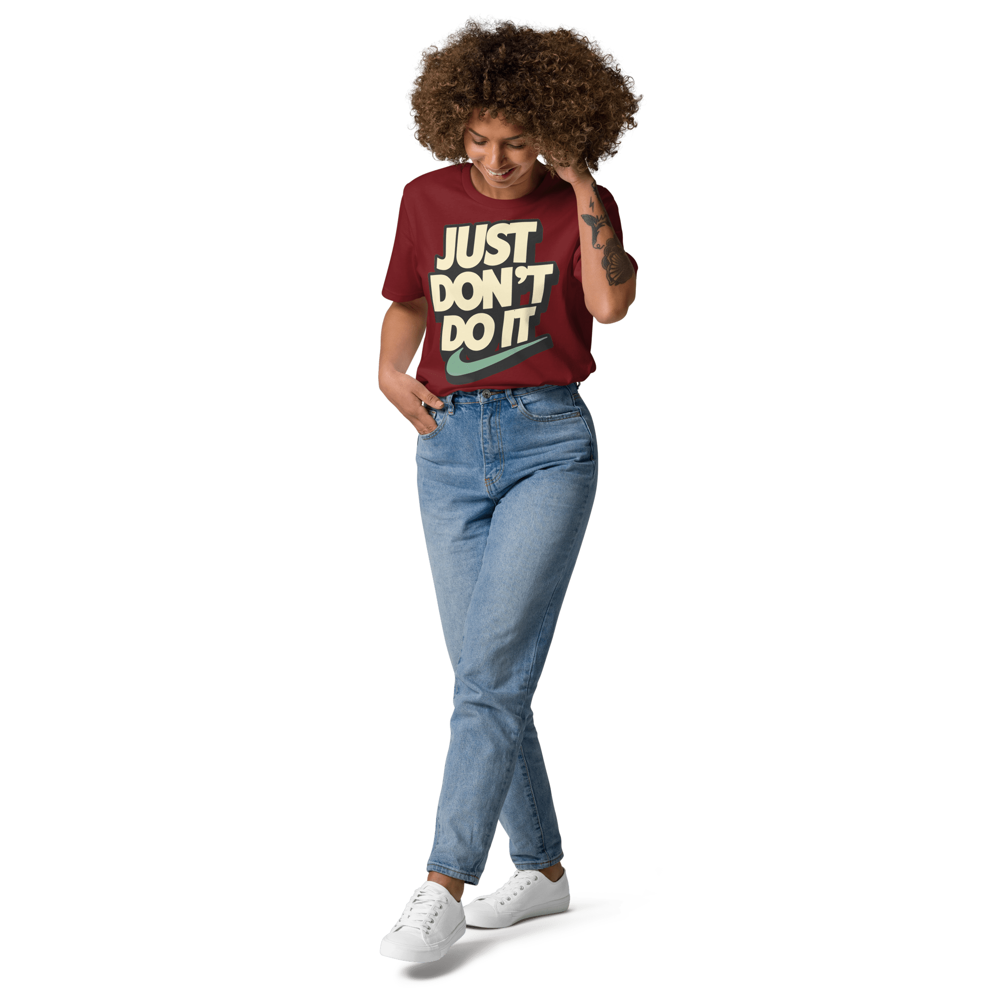 Just Don't Do It Funny Sarcastic Anti - Nike T-Shirt - Design Delight Studio