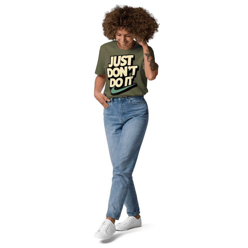 Just Don't Do It Funny Sarcastic Anti - Nike T-Shirt - Design Delight Studio