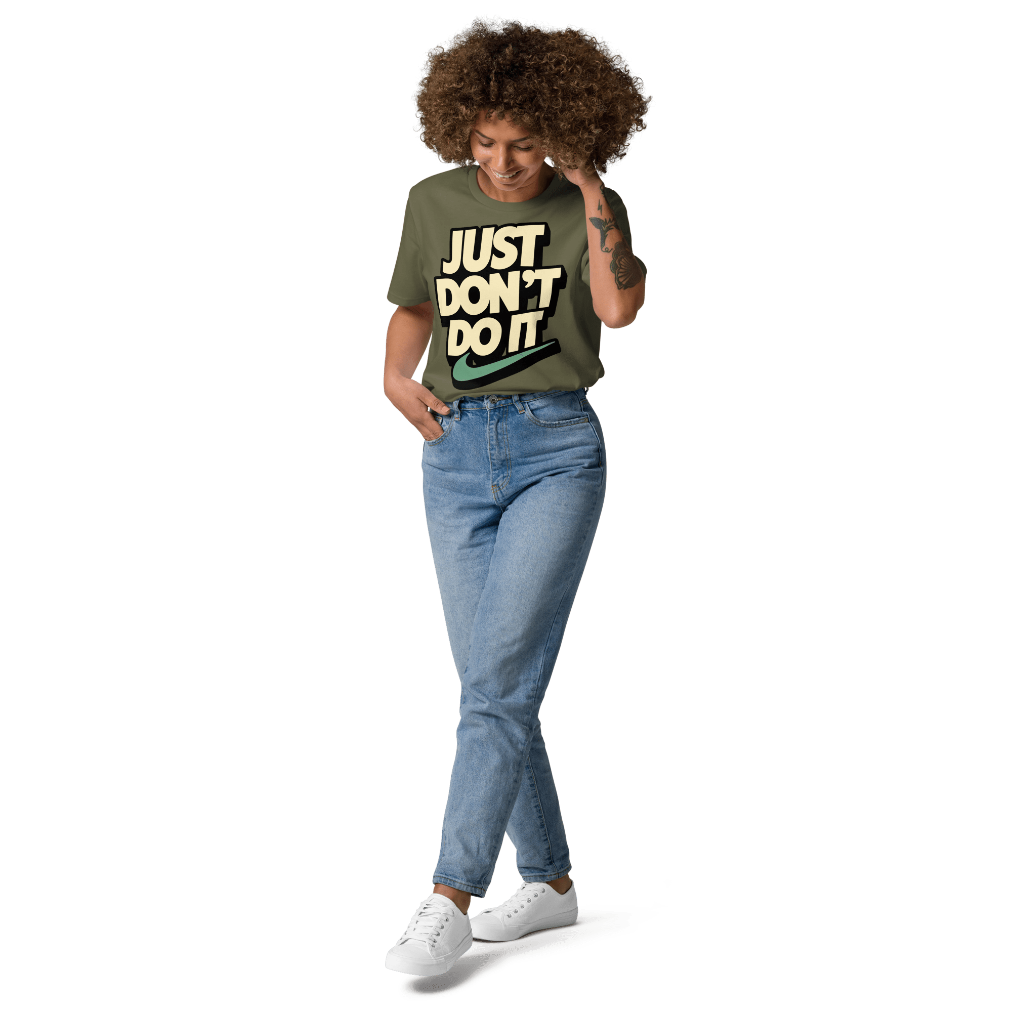 Just Don't Do It Funny Sarcastic Anti - Nike T-Shirt - Design Delight Studio