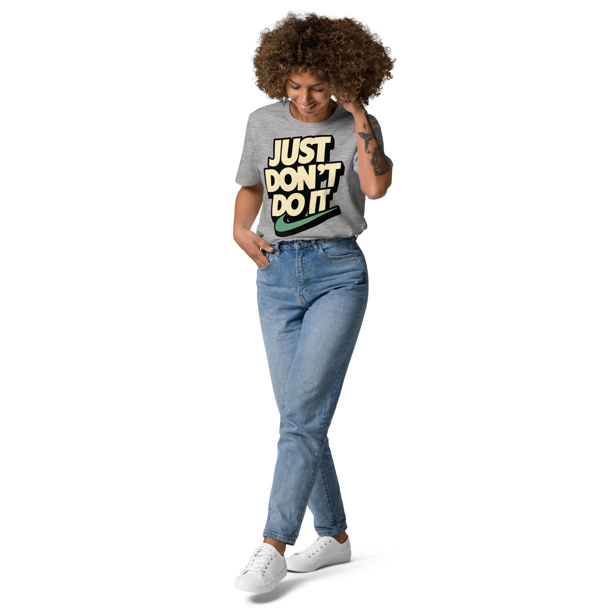 Just Don't Do It Funny Sarcastic Anti - Nike T-Shirt - Design Delight Studio