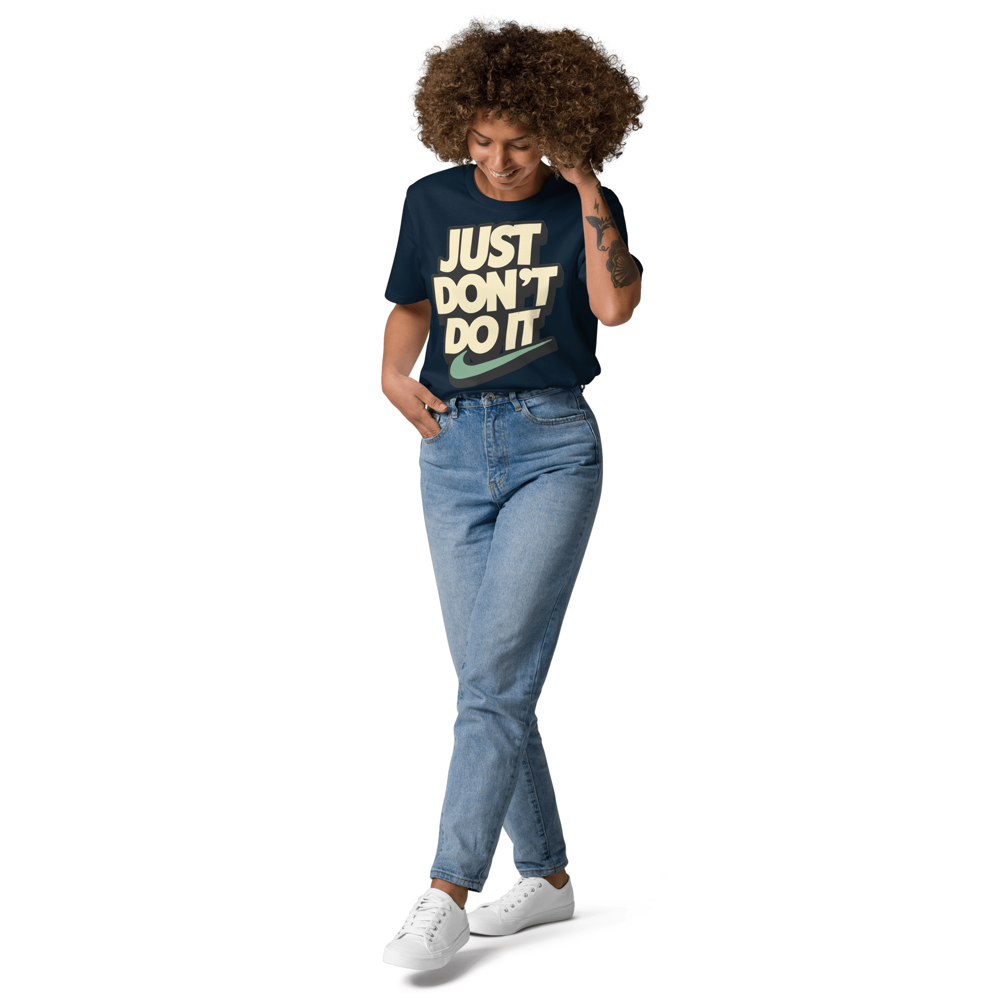 Just Don't Do It Funny Sarcastic Anti - Nike T-Shirt - Design Delight Studio