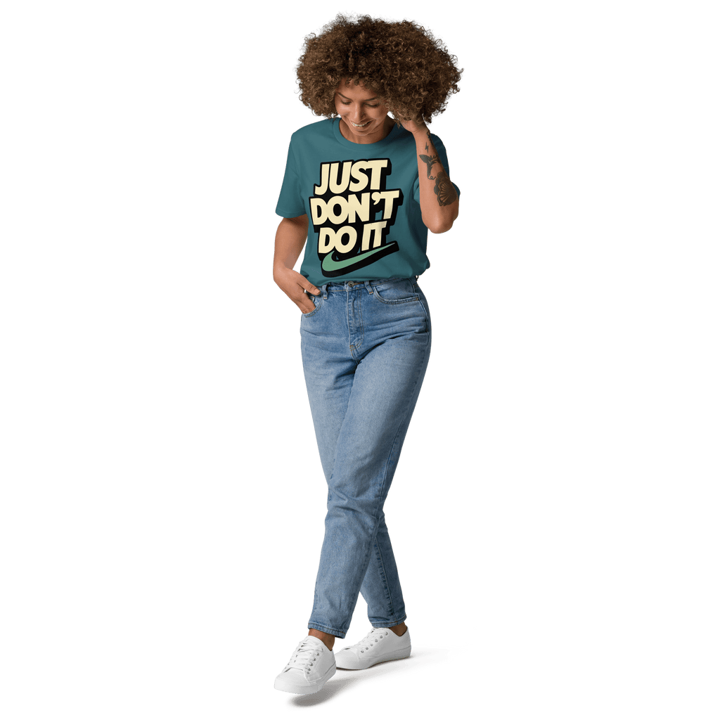 Just Don't Do It Funny Sarcastic Anti - Nike T-Shirt - Design Delight Studio