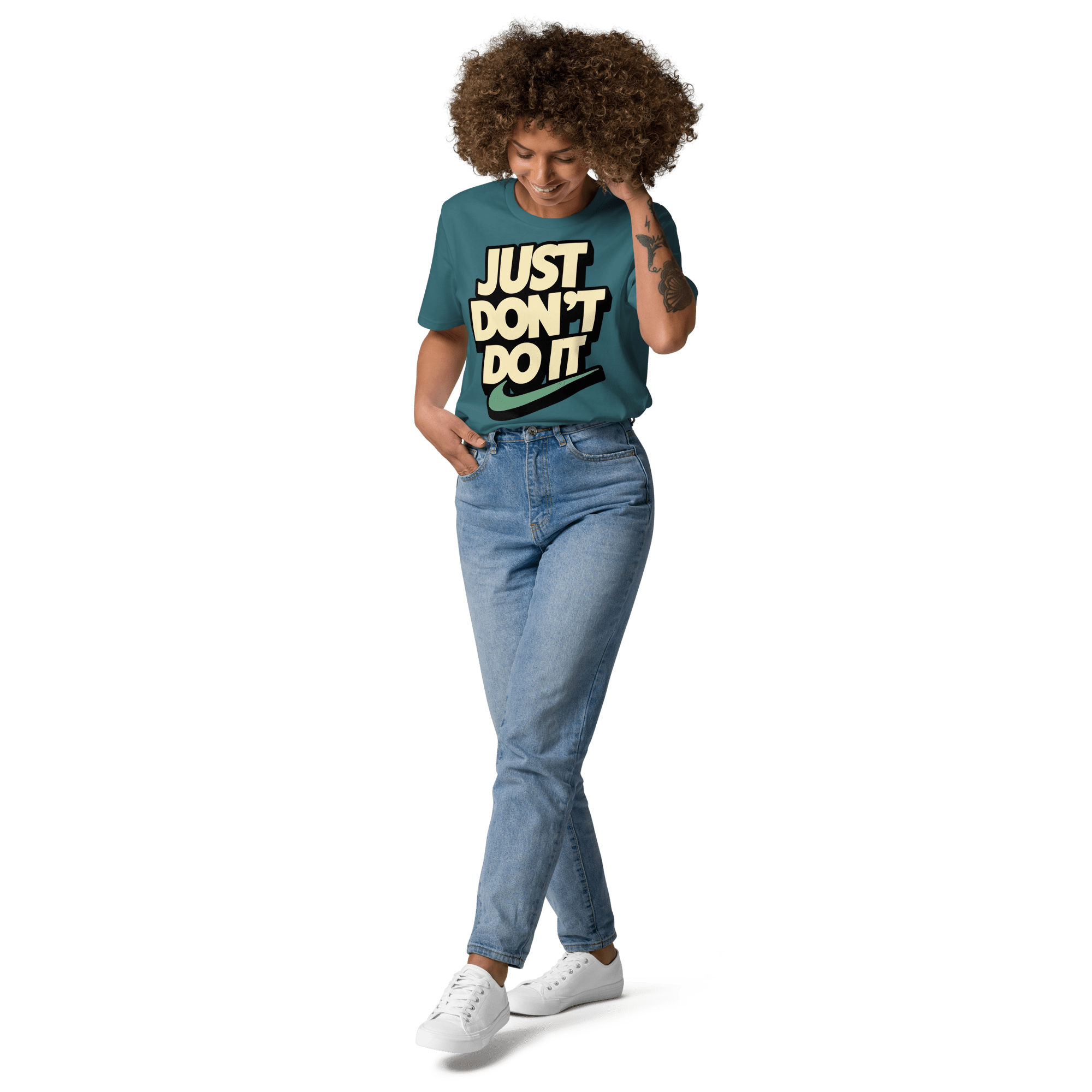 Just Don't Do It Funny Sarcastic Anti - Nike T-Shirt - Design Delight Studio