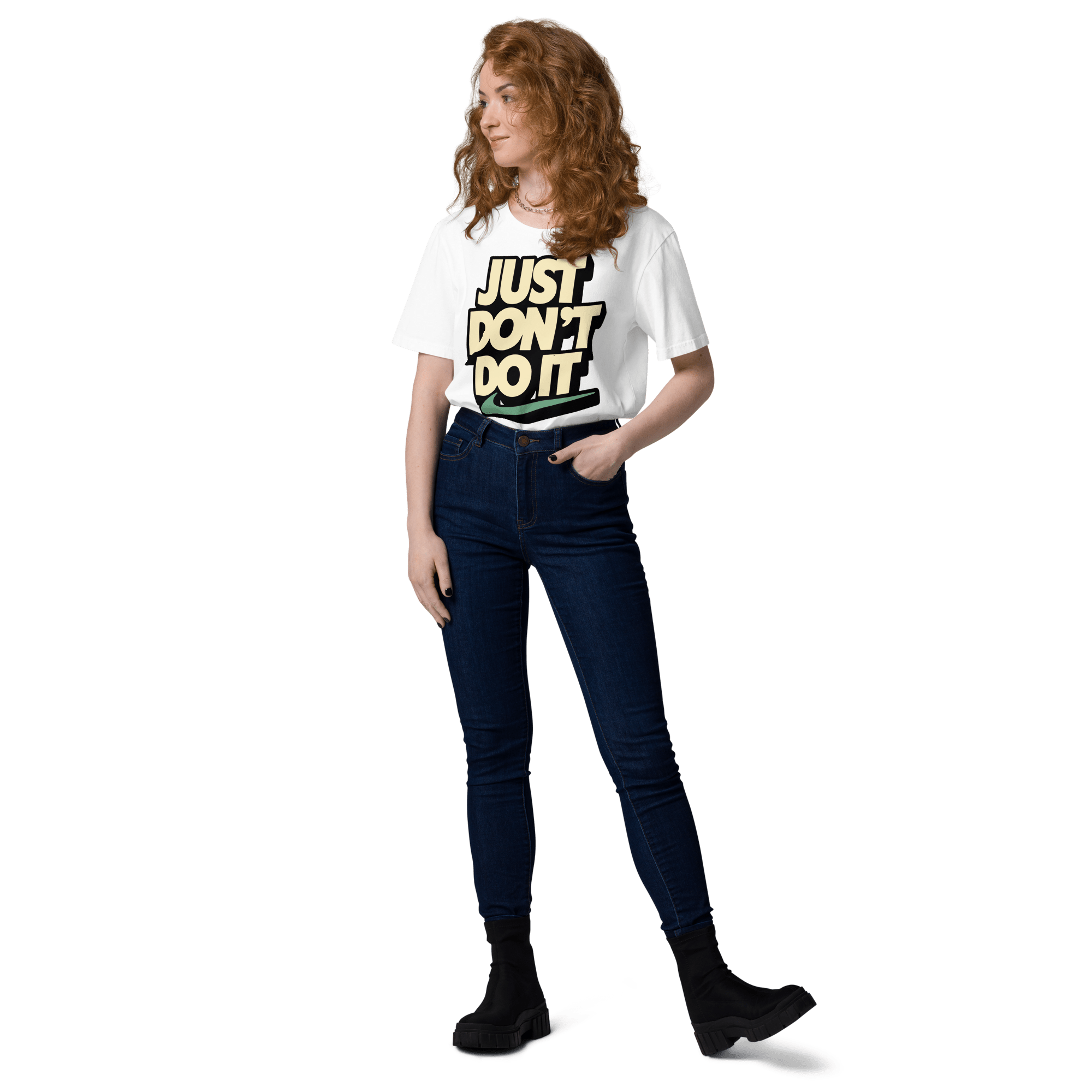 Just Don't Do It Funny Sarcastic Anti - Nike T-Shirt - Design Delight Studio