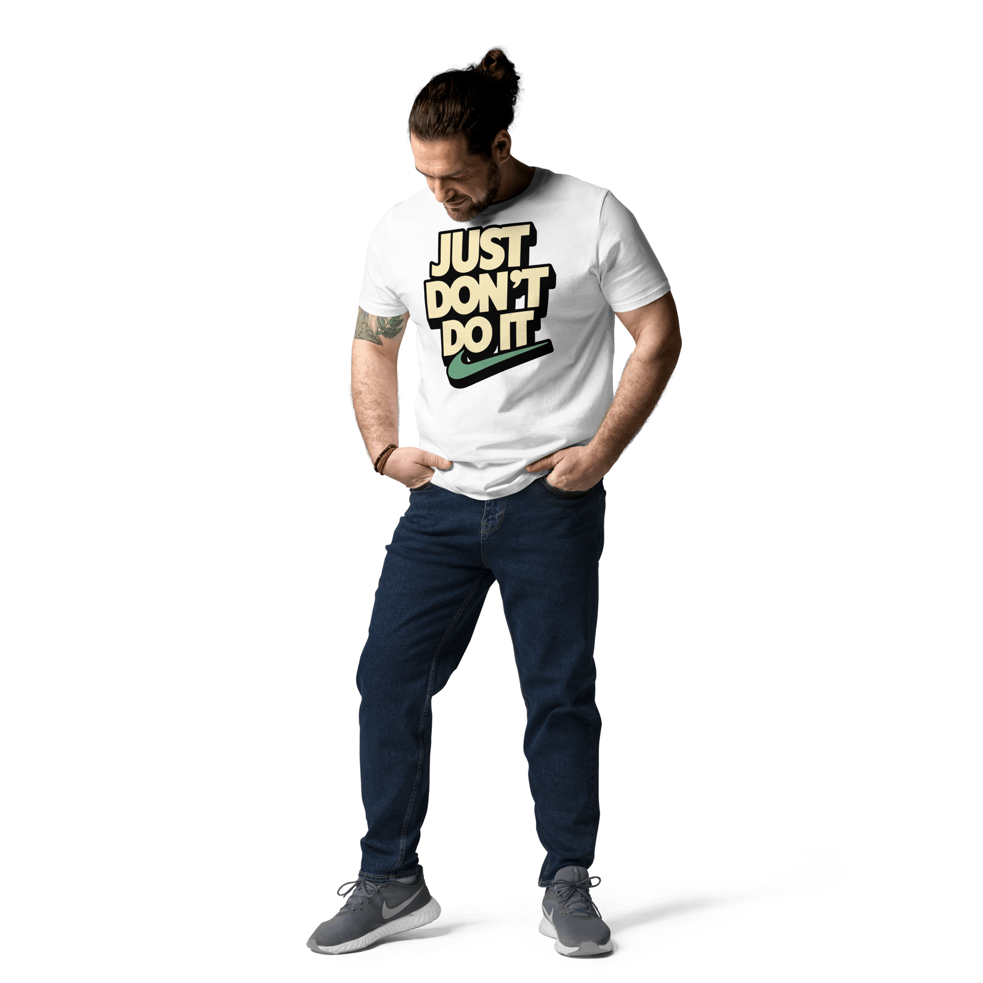 Just Don't Do It Funny Sarcastic Anti - Nike T-Shirt - Design Delight Studio