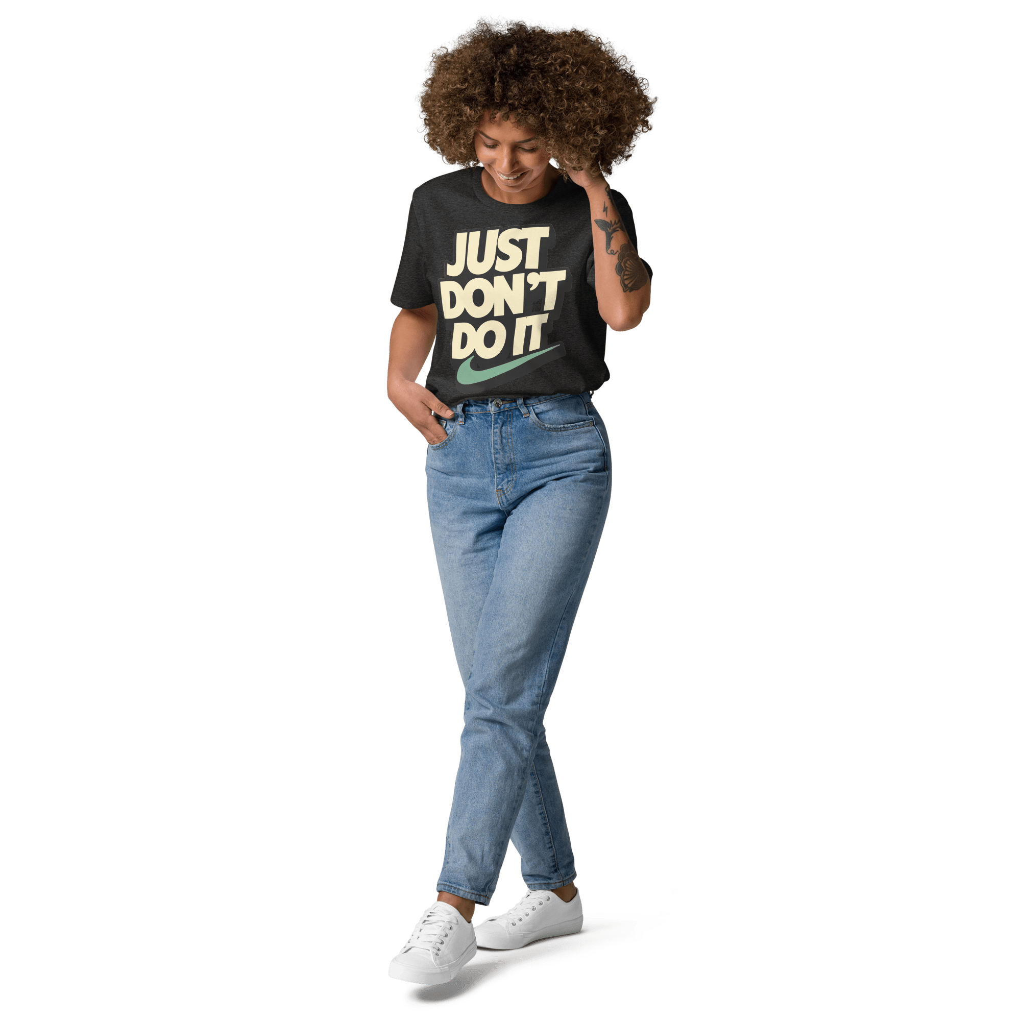 Just Don't Do It Funny Sarcastic Anti - Nike T-Shirt - Design Delight Studio