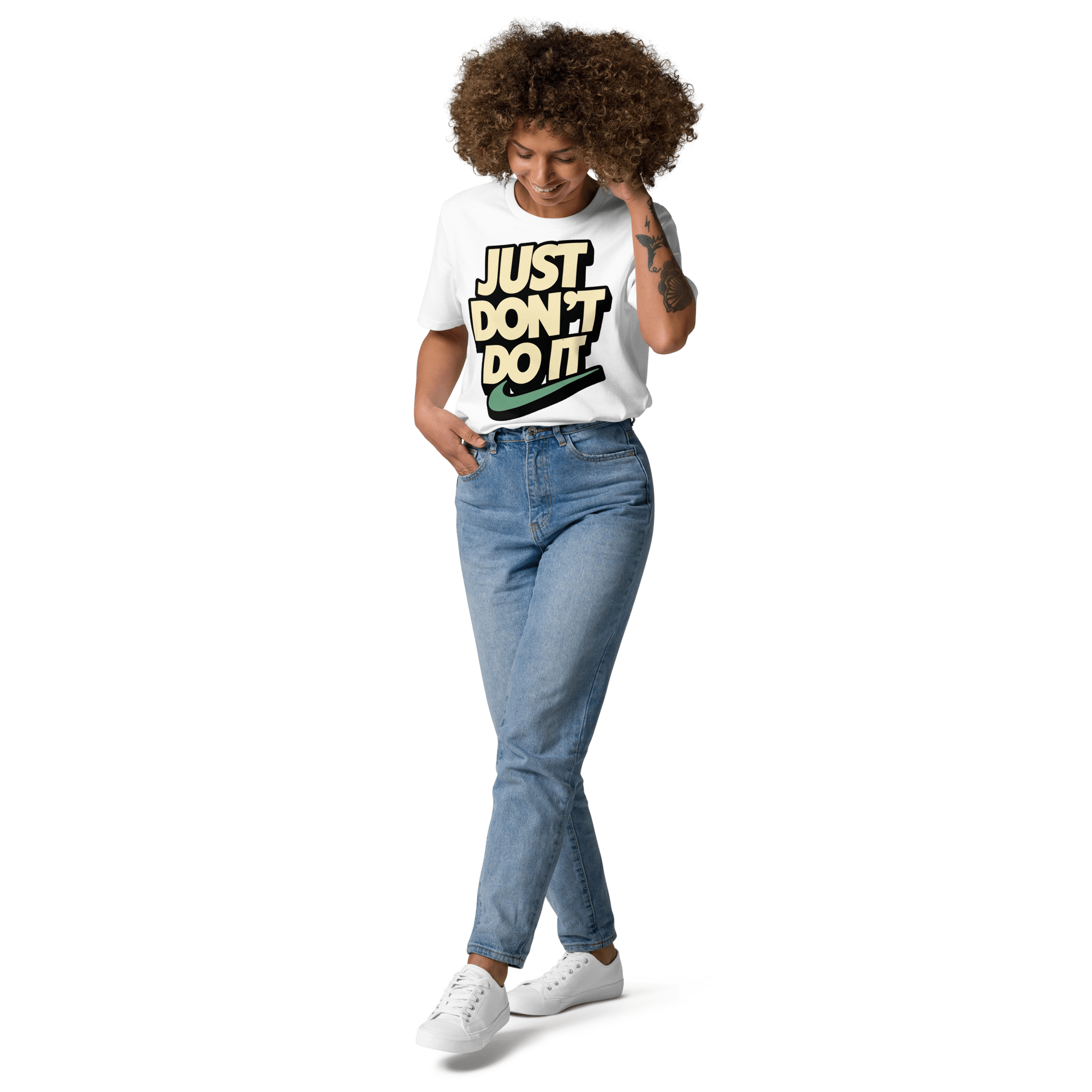 Just Don't Do It Funny Sarcastic Anti - Nike T-Shirt - Design Delight Studio