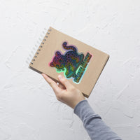 Holographic Skate Or Cry Sticker