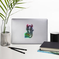 Holographic Devilish Clippy Sticker