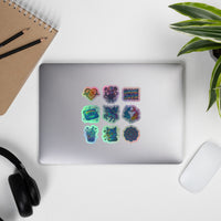 Holographic Retro Icon Sticker Sheet