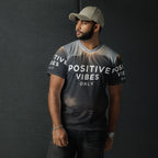Limited Edition: Positive Vibes Only Premium Recycled Polyester Performance T-Shirt - Design Delight Studio