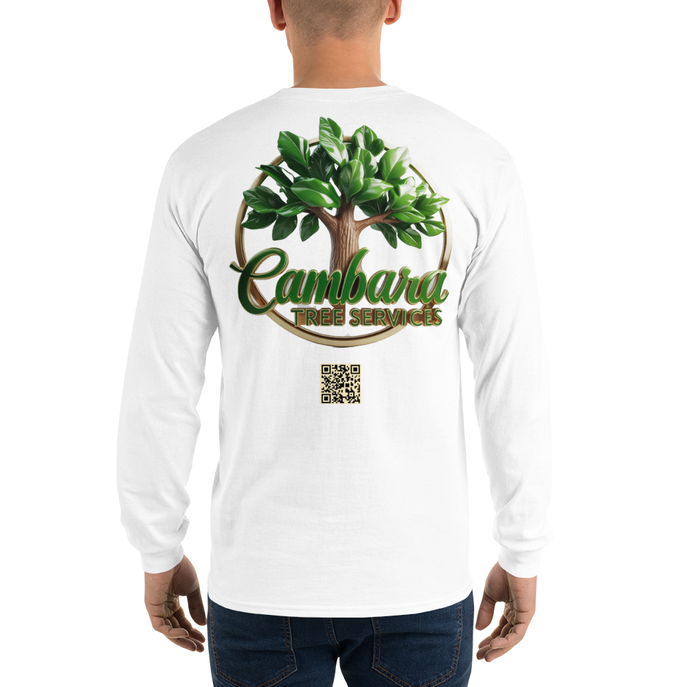 Custom Cambara Tree Services Long Sleeve Shirt – Premium Cotton, Eco-Friendly Print, Durable Workwear - Design Delight Studio
