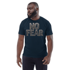 No Fear Organic Graphic Tee - Motivational T-Shirt - Design Delight Studio