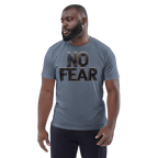 No Fear Organic Graphic Tee - Motivational T-Shirt - Design Delight Studio