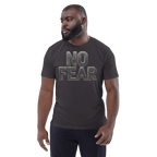 No Fear Organic Graphic Tee - Motivational T-Shirt - Design Delight Studio