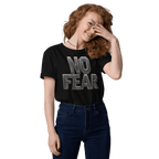 No Fear Organic Graphic Tee - Motivational T-Shirt - Design Delight Studio