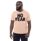 No Fear Organic Graphic Tee - Motivational T-Shirt - Design Delight Studio