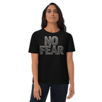 No Fear Organic Graphic Tee - Motivational T-Shirt - Design Delight Studio