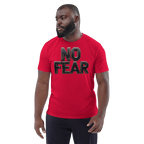 No Fear Organic Graphic Tee - Motivational T-Shirt - Design Delight Studio