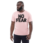 No Fear Organic Graphic Tee - Motivational T-Shirt - Design Delight Studio