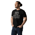 No Fear Organic Graphic Tee - Motivational T-Shirt - Design Delight Studio