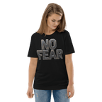 No Fear Organic Graphic Tee - Motivational T-Shirt - Design Delight Studio