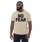 No Fear Organic Graphic Tee - Motivational T-Shirt - Design Delight Studio