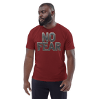 No Fear Organic Graphic Tee - Motivational T-Shirt - Design Delight Studio