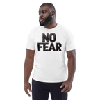 No Fear Organic Graphic Tee - Motivational T-Shirt - Design Delight Studio