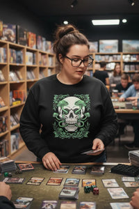 Verdant Skull Organic Sweatshirt – Poison Jungle Edition