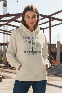 Line Life Organic Hoodie — We Keep the Lights On
