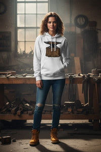 Forged In Fire Anvil Hoodie | Organic Blacksmith Pullover
