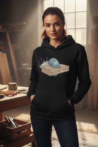 Measure Twice Woodworking Hoodie - Organic Carpenter Gift