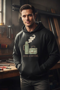 Diesel & Caffeine Mechanic Skull Organic Hoodie