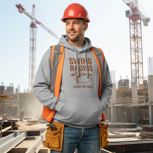 Swing Radius Organic Hoodie — Clear the Arc