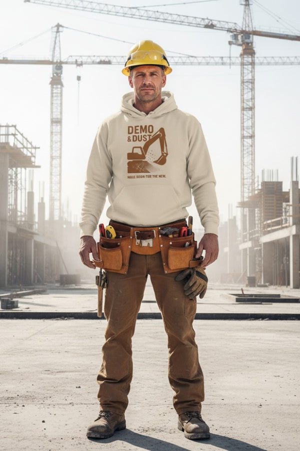 Demo & Dust Organic Hoodie — Make Room for the New
