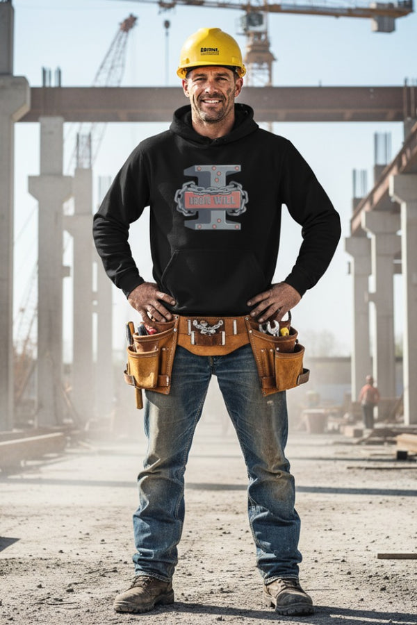Iron Will Unisex Organic Hoodie | Blue Collar Strength