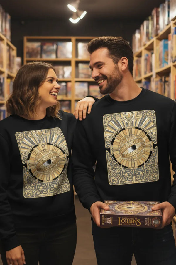 Golden Relic Organic Sweatshirt – Celestial Artifact Edition