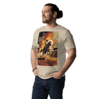 Saddle Up in Style: Cowboy Renaissance Premium Organic Cotton Rodeo Tee - Design Delight Studio