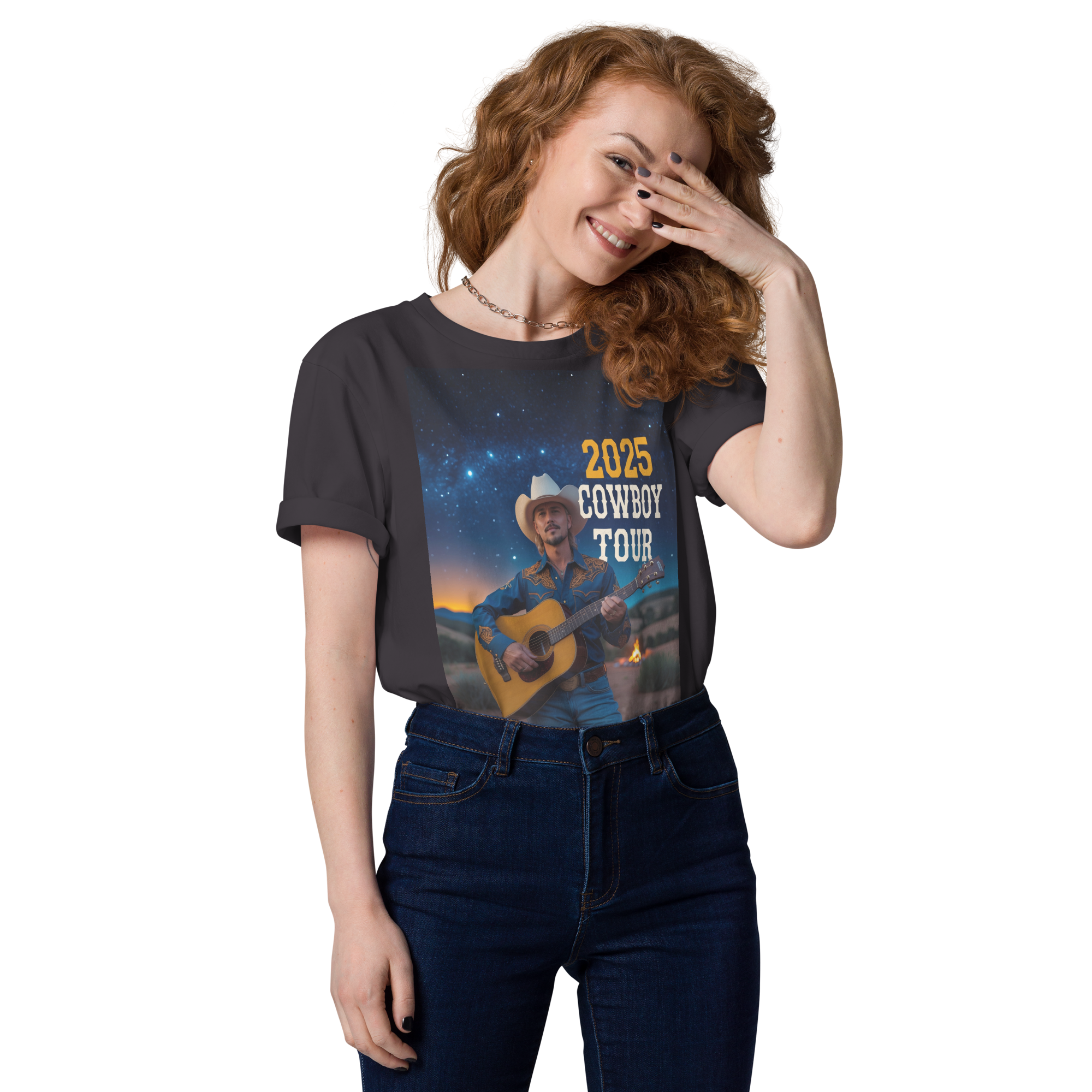 2025 Cowboy Tour Organic Cotton T-Shirt – Classic Western Country Music Tee - Design Delight Studio