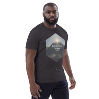 Positive Vibes Only – Inspirational Organic Cotton Tee - Design Delight Studio