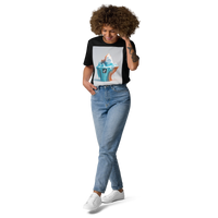 "Viral Footprint: My Carbon Footprint Fits in a TikTok Video" – Organic Cotton Climate Awareness Tee - Design Delight Studio