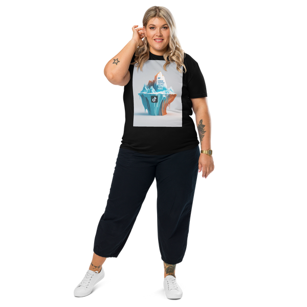 "Viral Footprint: My Carbon Footprint Fits in a TikTok Video" – Organic Cotton Climate Awareness Tee - Design Delight Studio