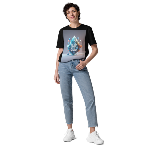 "Melting Reality: Ice Caps Are Disappearing" – Organic Cotton Climate Awareness Tee - Design Delight Studio