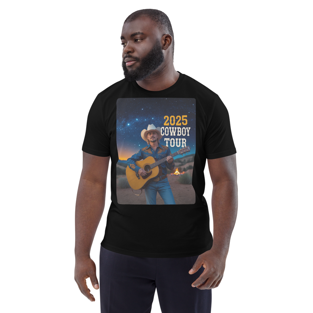 2025 Cowboy Tour Organic Cotton T-Shirt – Classic Western Country Music Tee - Design Delight Studio