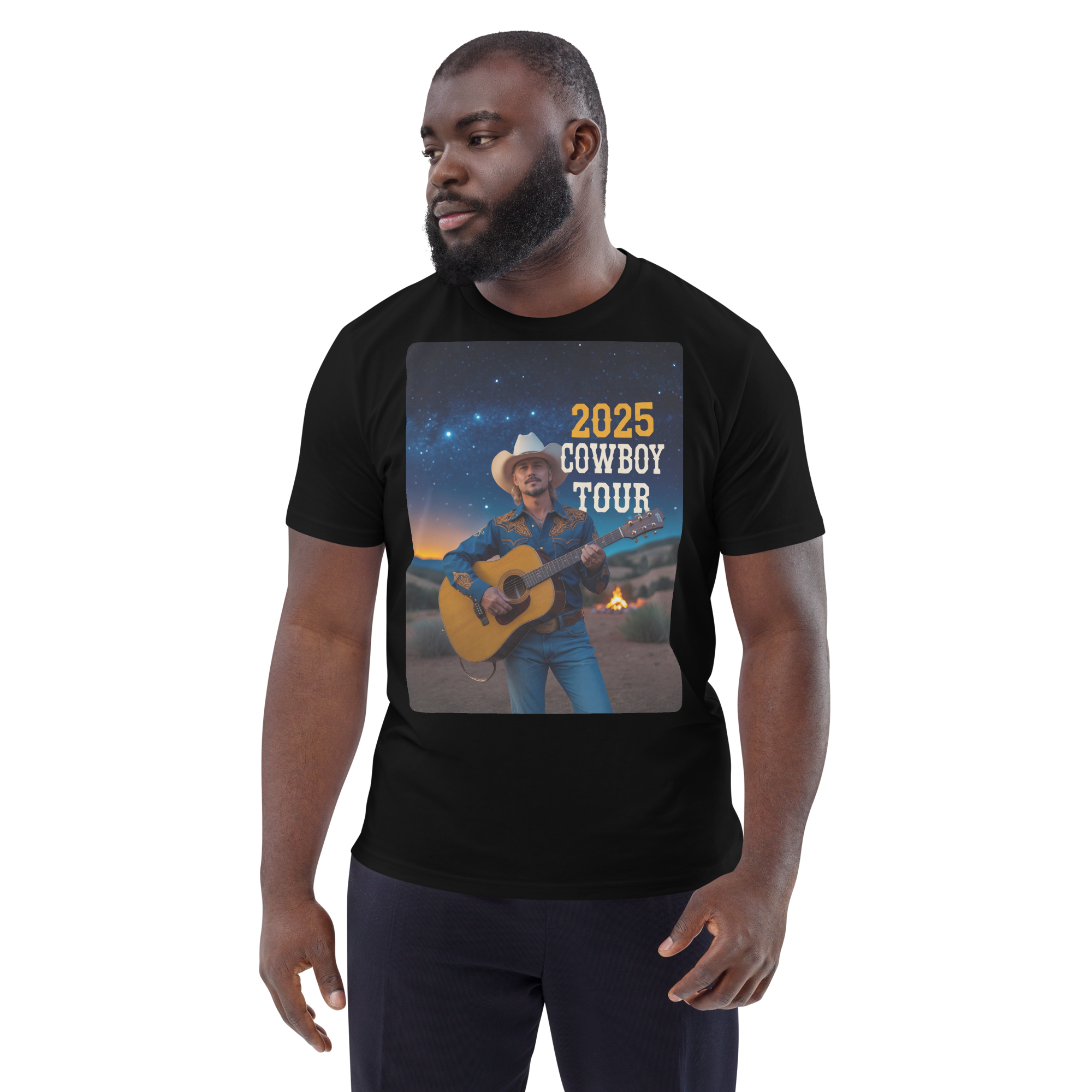 2025 Cowboy Tour Organic Cotton T-Shirt – Classic Western Country Music Tee - Design Delight Studio