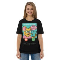 Camiseta Meme orgánica hilada en anillo Tim Cheese No la Polizia 