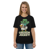 Organic Ring-Spun Meme Tee Pixel Art Chicken Jockey